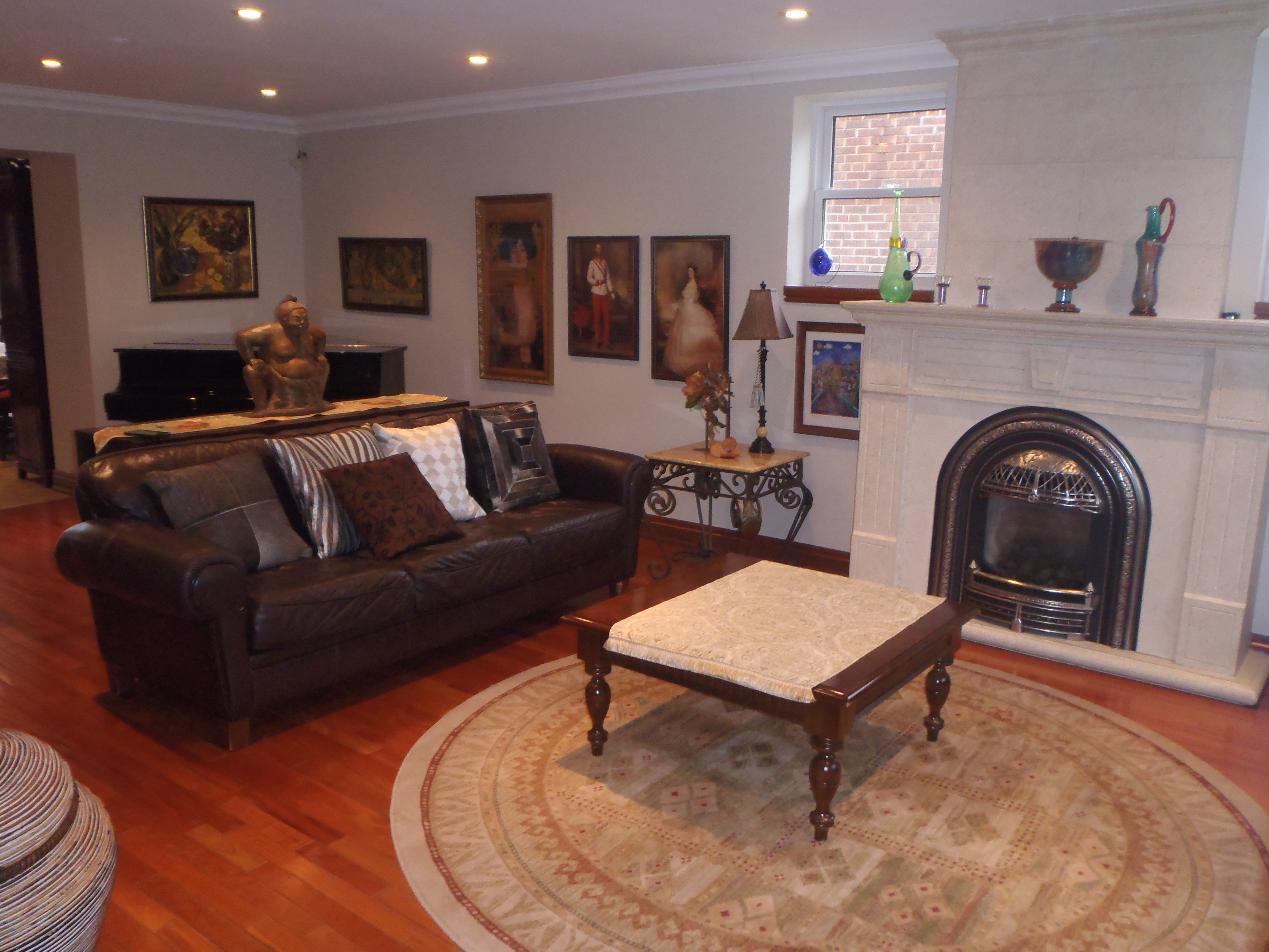 great room with view of fireplace