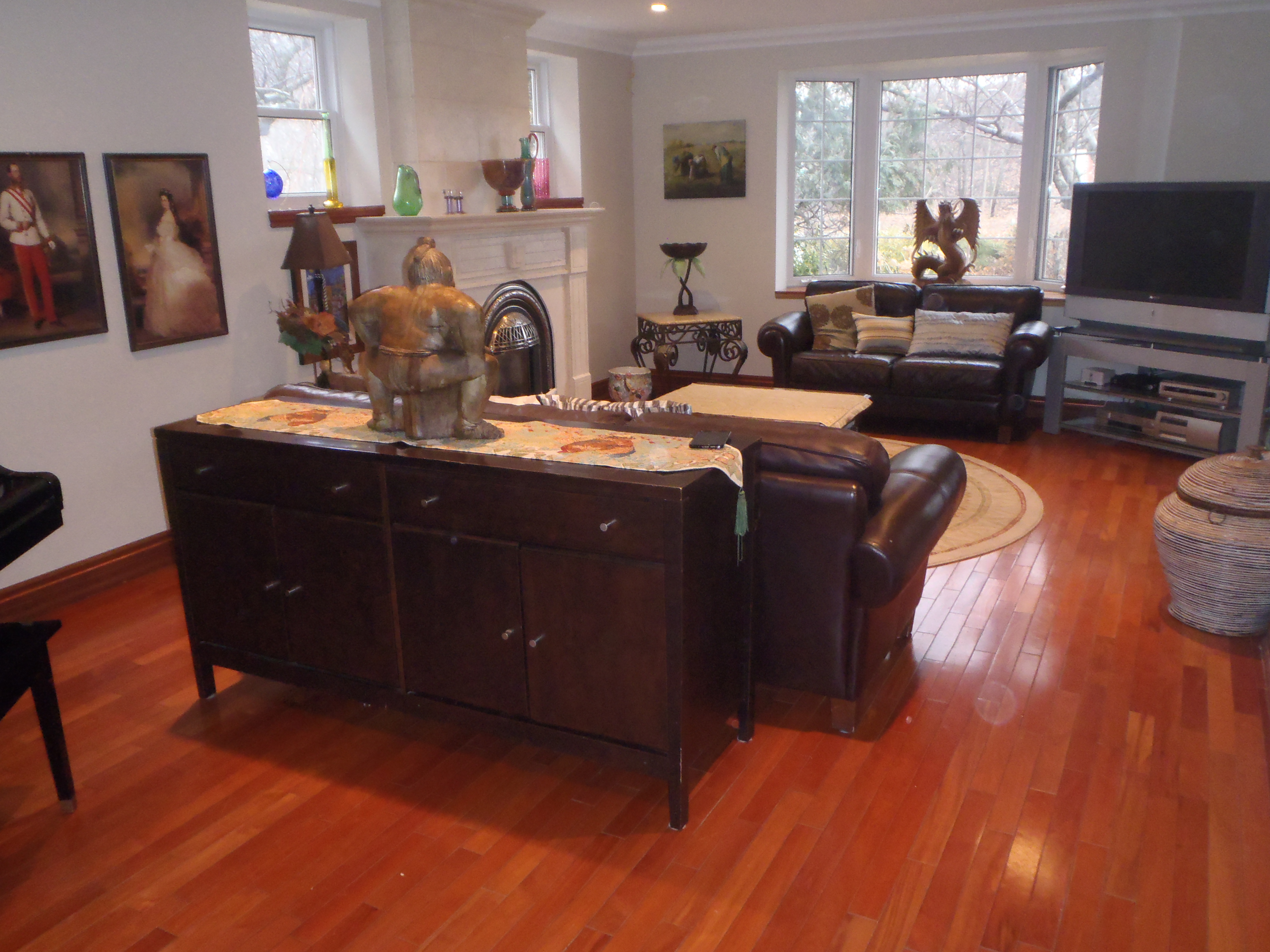 great room with view towards front of house